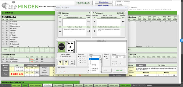 Minden Cricket Excel Assistant